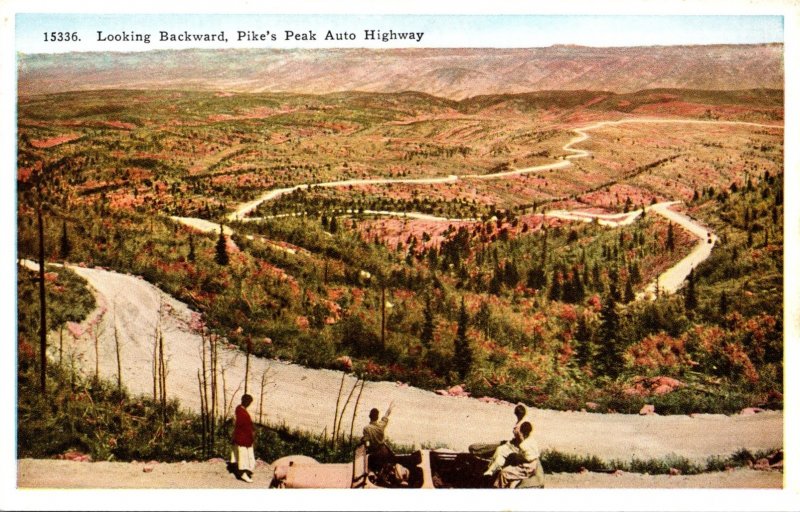 Colorado Pike's Peak Auto Highway Looking Backward