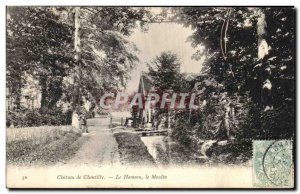 Old Postcard Chateau De Chantilly Hamlet Mill