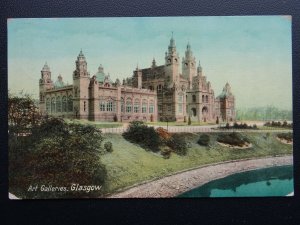 Scotland Glasgow ART GALLERIES c1914 Old Postcard by Philco Co.