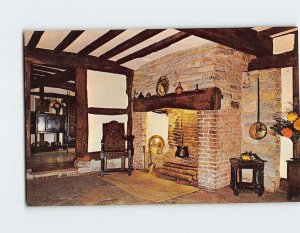 Postcard The Living-Room, Shakespeare's Birthplace, Stratford-Upon-Avon, England