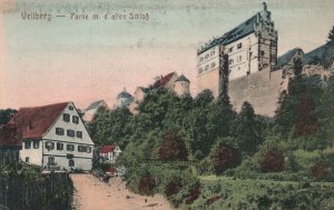 Vintage Postcard 1910's Partie m. d. alten Schloss House Vellberg Germany