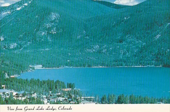 Colorado Rocky Mountain National Park View From Grand Lake Lodge