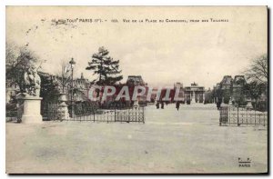 Postcard Converted Paris first view of the place of the carousel storming of ...