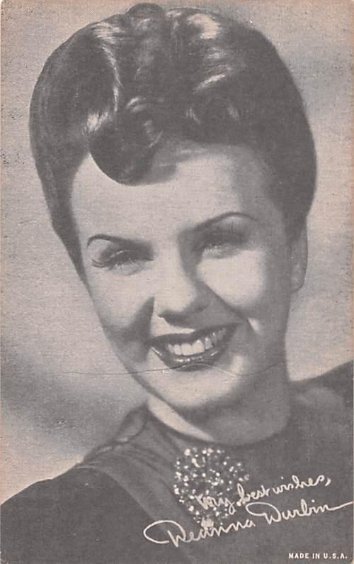 Deanna Durlin Non Postcard Backing Unused 