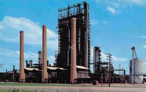 Oil Refinery Continental Oil Co Ponca City Oklahoma postcard