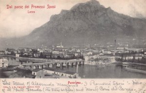 LECCO LOMBARDY ITALY~DAL paese dei PROMESSI SPOSI~SIGNORELLI PANORAMA POSTCARD