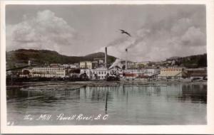 The Mill Powell River BC Unused Real Photo Postcard E36