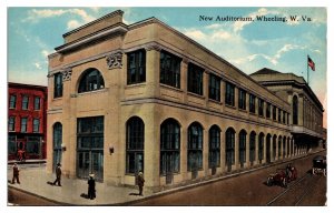 Antique New Auditorium, Wheeling, WV Postcard