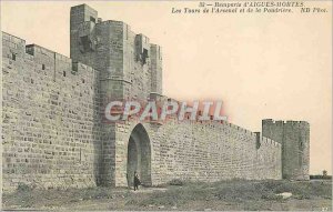 Postcard Old Ramparts ewer the towers of the arsenal and the powder keg