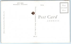Postcard - City Hall - Williamsport, Pennsylvania