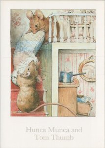 Children Postcard - Beatrix Potter Illustration, Hunca Munca & Tom Thumb RR16897