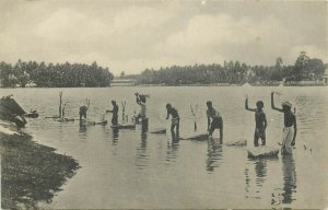 Sri Lanka Ceylon dhoby in Colombo Lake Cultures & Ethnicities vintage postcard 