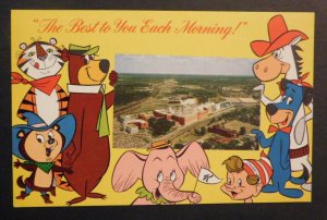 Mint USA Advertisement Postcard Kellogg Company Battle Creek MI Cereal Mascots