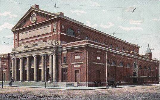 Massachusetts Boston Symphony Hall