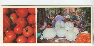 466207 1976 Russia Astrakhan autumn market selling tomatoes cabbage Ed. Planeta