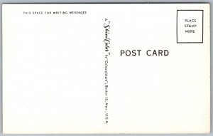 Vtg Ohio OH State Map Illustrated Cities Things To Do 1950s Chrome Postcard