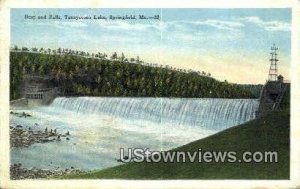 Dam & Falls, Taneycomo Lake in Springfield, Missouri