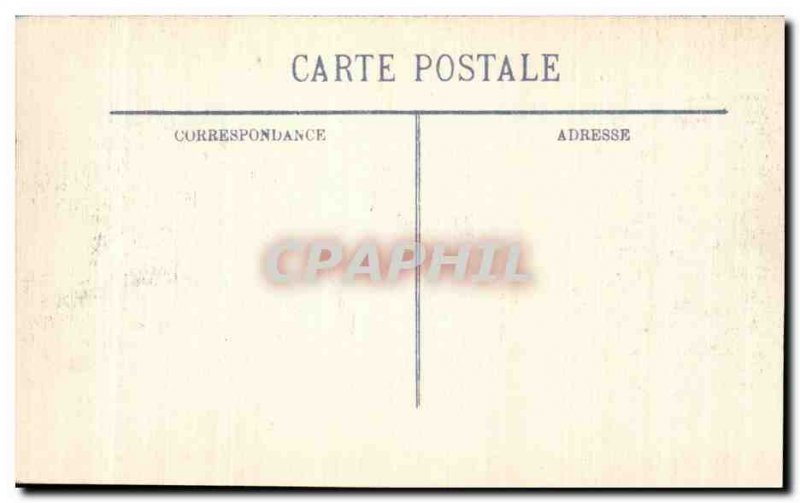 Postcard Old Army War 1914 After the passage of German troops The interior of...