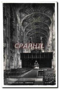 Old Postcard King's College Chapel Cambridge