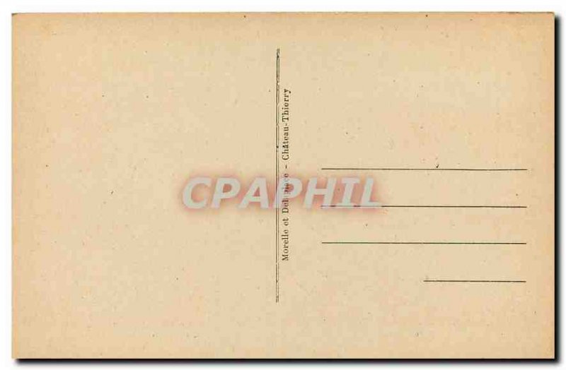 Old Postcard La Ferte sous Jouarre S and M high Memotial to the memory of the...