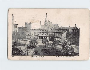 Postcard City Hall New York City New York USA