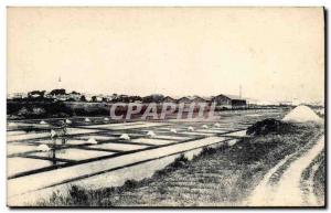 Postcard Old Salt marshes Ile de Re Ars