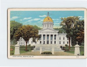 Postcard State Capitol, Montpelier, Vermont