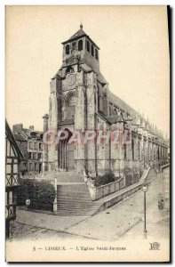 Old Postcard Lisieux L & # 39eglise St. Jacques