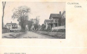 Clinton Connecticut West Main Street Vintage Postcard AA28528
