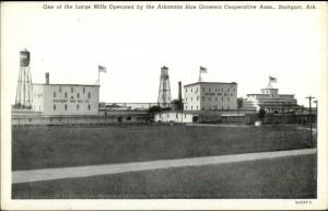 Stuttgart AR Rice Mills Postcard