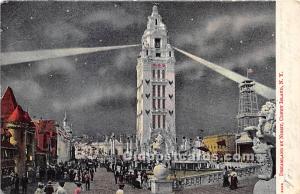 Dreamland by Night Coney Island, NY, USA Amusement Park 1906 