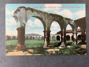 Mission San Juan Capistrano CA Litho Postcard H1162085017