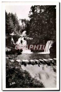 Postcard Modern Saint Ferreol The Three waterfalls pond in the park