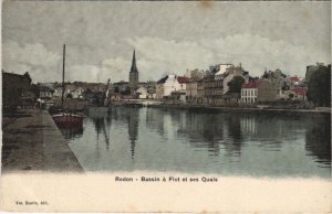 CPA REDON Bassin a Flot et ses Quais (1251369)