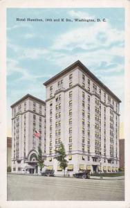 Hotel Hamilton, Washington, DC - Advertising Postcard - WB