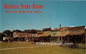 Historic Front Street, Boot Hill Dodge City, Kansas, KS, USA Unused 