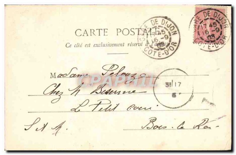 Old Postcard Dijon Square Darcy De La Place