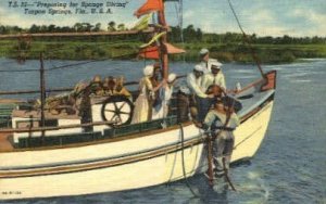 Sponge Diving - Tarpon Springs, Florida FL  