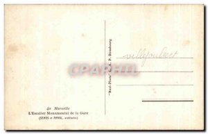Old Postcard Marsellie L & # 39Escalier Monumental de la Gare
