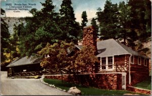 Postcard Bruin Inn, North Cheyenne Canon in Colorado Springs, Colorado
