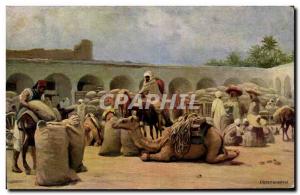 Africa - Africa - Egypt - Egypt - Caravanserai - Camel - Camel - Old Postcard