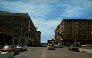 Great Falls Montana MT Classic Cars Street Scene Vintage Postcard