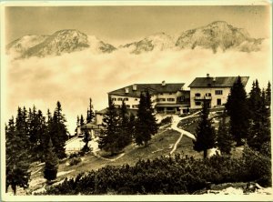 RPPC Hotel on the Predigtstuhl Bad Reichenhall Germany Postcard