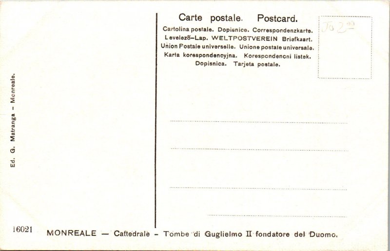 Tombe di Guglielmo II,Cathedrale,Monreale,Italy BIN