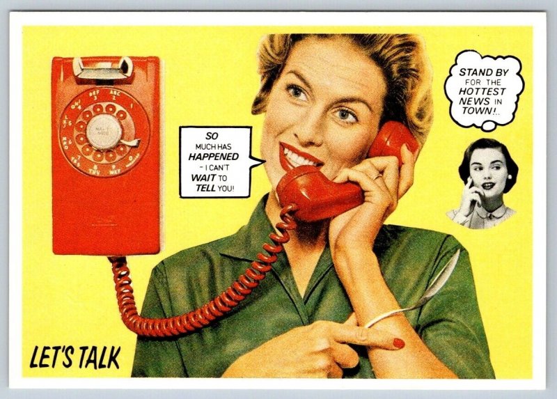 Telephone, Objects Of Desire, 1987 Chick Pix Comic Postcard #R143