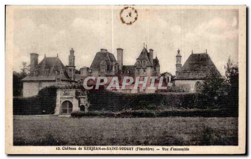 Old Postcard Chateau de Kerjean Saint-Vougay Finistere in view of assembly