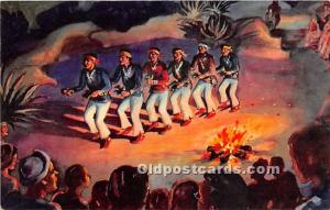 Navajo Yeibichi Dancers From a painting by Paul Coze Indian 1968 