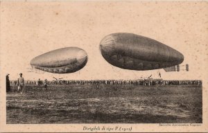 Airship Aeronautica as Seen in 1909 Forerunners and Pioneers 1930s Postcard W10