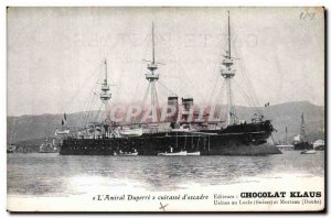 Old Postcard Boat War L & # 39Amiral Duperre Breastplate d & # 39escadre