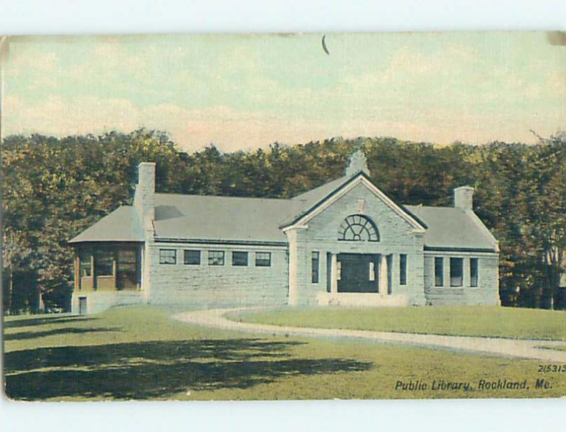 Divided Back LIBRARY SCENE Rockland Maine ME hs2921